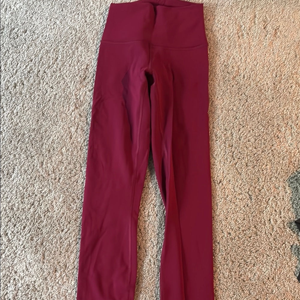 Lululemon Athletica Red Leggings
